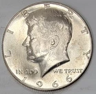 1966 40% Silver Kennedy Half Dollar in Brilliant Uncirculated