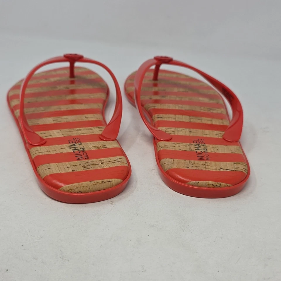 Sandalias Michael Kors Naranja Rayas Jalea Talla 9 Foto 4 de 4