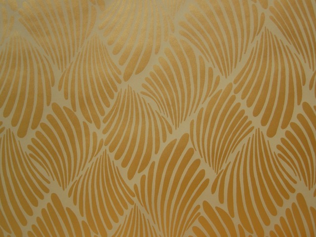 Tommy Bahama Gold Leaves Wallpaper Double Roll
