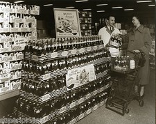 Vintage Pepsi Cola Display in Supermarket Pepsi Bottle Display Old Shopping Cart