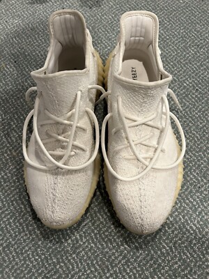 mens all white yeezys