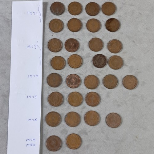 Queen Elizabeth II, GB Half Penny Decimal Coins x32, 1971 to 1982, Circulated - Picture 10 of 18
