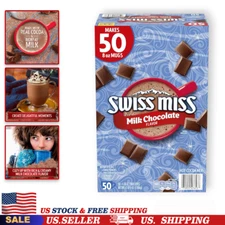 50 Count Swiss Miss Milk Chocolate Hot Cocoa Mix Packets 69 Ounce Pack of 1 USA