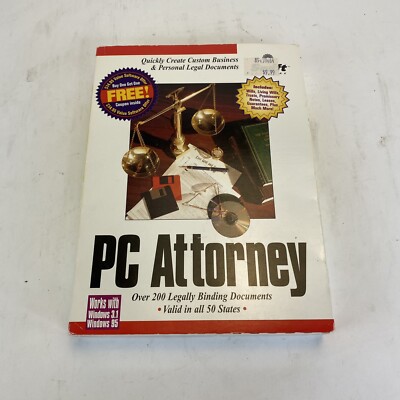 Swift Platinum PC Attorney Software 3.5'' Floppy Windows 95 & 3.1