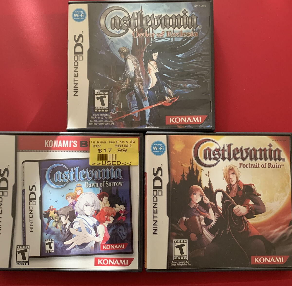 Castlevania DS Complete Lot Portrait of Ruin Dawn of Sorrow Castlevania DS Complete Lot Portrait of Ruin Dawn of Sorrow