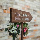 Personalized Welcome Wedding Decals Vinyl Wall Stickers Wedding Sign Ceremony
