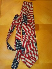 BEANS McGEE Cotton Tie Patriotic U.S. Flag Design Made in USA