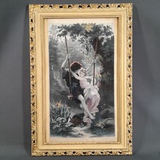 D-267. Après Pierre Auguste Cot (1837-1883). Neyret Frères. Soie Brodée. P