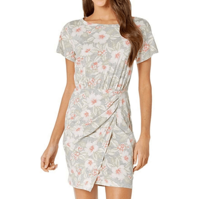 rebecca taylor pink floral dress Floral Print Knee-Length Dress