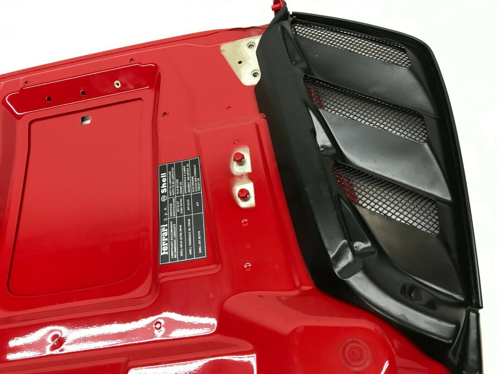 FERRARI 488 SPIDER REAR ENGINE LID BONNET DECK LID COVER W/ GRILLS OEM 87413911