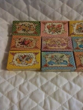 Vintage Crabtree And Evelyn Miniature Soaps 1980 Lot Of 9