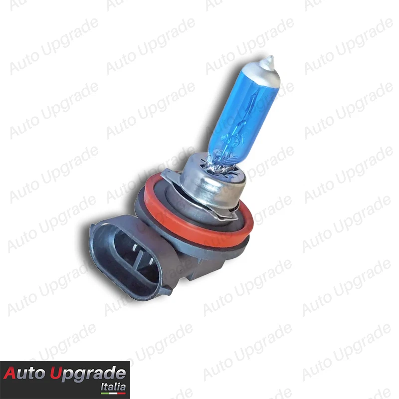 COPPIA LAMPADE LAMPADINE BLUE H11 EFFETTO XENON LED LUCE BIANCA ULTRALUMINOSI - Immagine 3 di 4