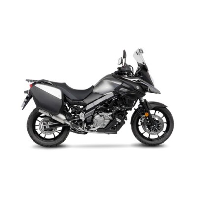 14377EBK AUSPUFF LEOVINCE SUZUKI V-STROM 650/XT 2017 - 2023 LV ONE EVO BLACK EDI
