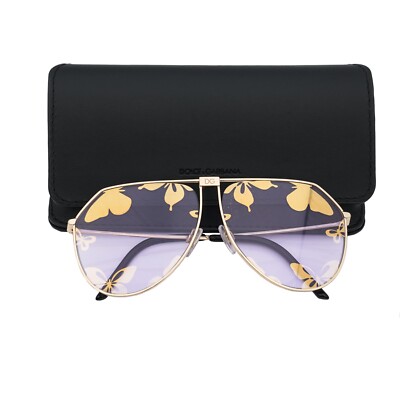 DOLCE & GABBANA DJ KHALED Aviator Pilot Stil Sonnenbrille DG 2248 Gold Lila