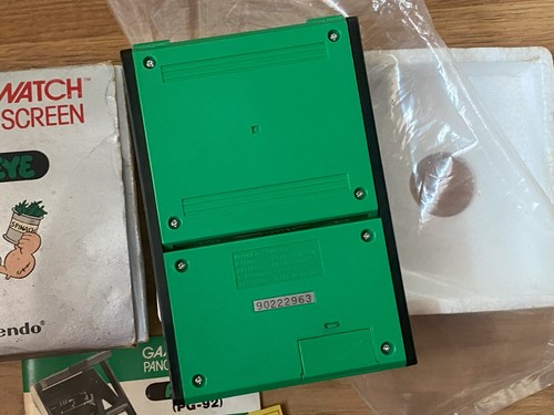 Nintendo Game & Watch Popeye Panorama Screen PG-92 1983 with box Import Japan - Imagen 10 de 15