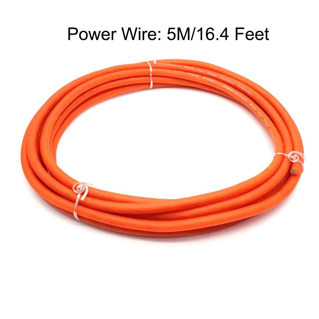 S SYDIEN 6 Gauge Amp Auto Car Audio System Speaker Kit Amplifier