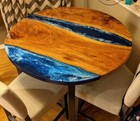 Epoxy Resin Table Round Epoxy Coffee & Dining Table for Home Decor