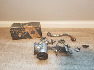Universal Food And Meat Chopper No. 00 Small Family Sized Antiques Working...