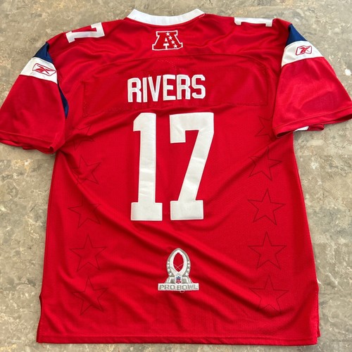 Vintage 2000s Reebok NFL Phillip Rivers #17 Pro Bowl Jersey Red 52 - Picture 3 of 6