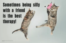 Kittens Being Silly Mini Poster - 17x11