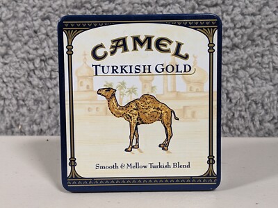 Vintage Camel Turkish Gold Empty Container Tin Made in Germany MINT RARE