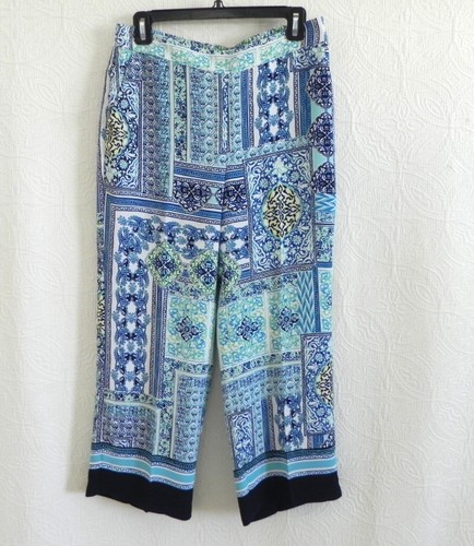 Pantalones cortos/pierna ancha Chico's bolsillos cintura elástica ligera talla 0 - Imagen 1 de 9