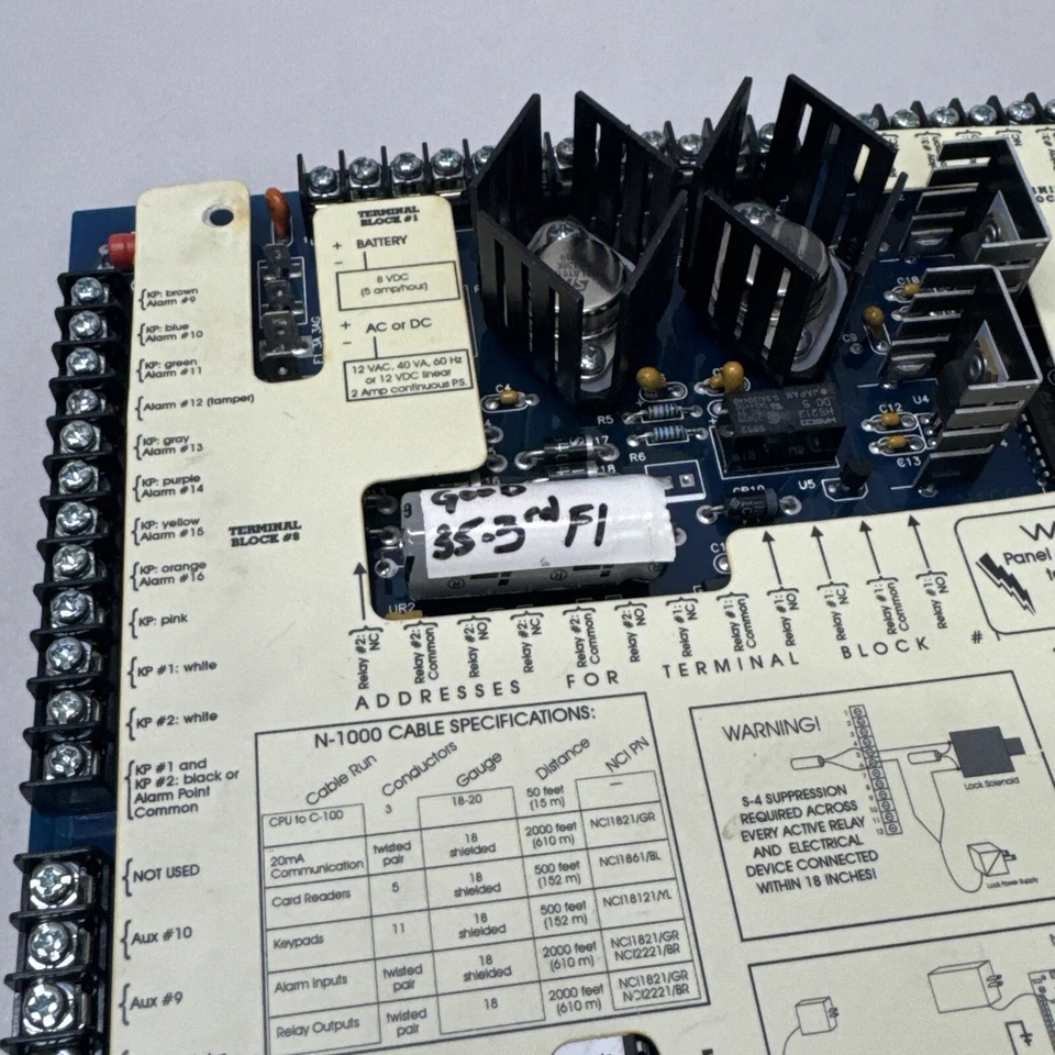 Honeywell Northern Computers N1000II N-1000-II Access Control Panel OEM Panel - Image 4 of 4
