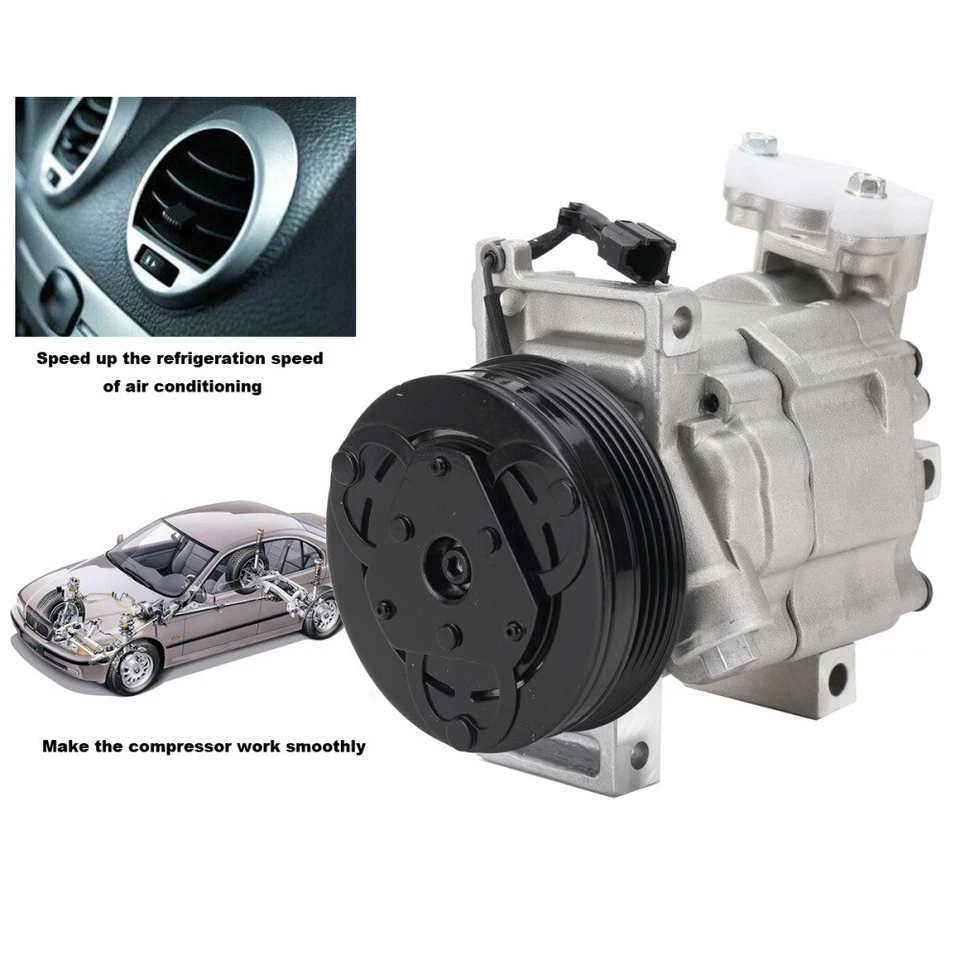 Compresor de aire acondicionado y embrague de aire acondicionado CO 11227C repuesto para Subaru Forester 2007-2014 Foto 2 de 4