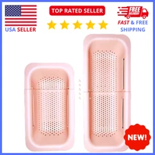 Silicone Sink Strainer (Pink) – Anti-Clog Drain Catcher, Easy to Clean Kitchen