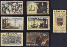 F-EX37001 SENEGAL 1991 MNH DESCUBRIMIENTO COLUMBUS BARCO CARABELA ARTE.