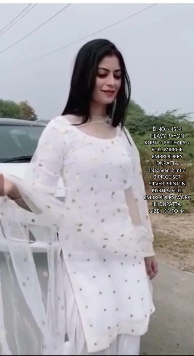 White salwar cheap kurta set