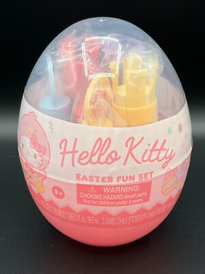 Hello Kitty Easter Egg Fun Set Chalk Activity ~ NEW SEALED