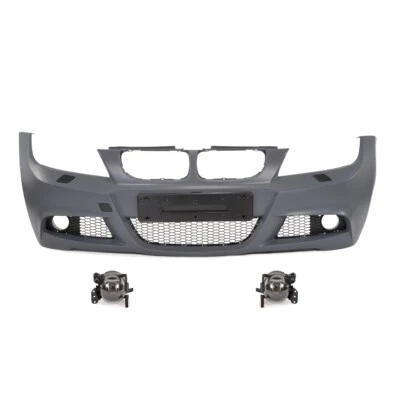 ADTUNING Pare-chocs avant pack M pour BMW série 3 E90 E91 LCI phase 2 + 2 antibrouillards