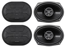 (4) Hifonics ZS693 Zeus 6x9 Inch 1600 Watt Car Audio Coaxial  Speakers
