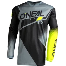O'Neal Racing Element Off-Road Moto Jersey Racewear Black/Grey/Yellow Small
