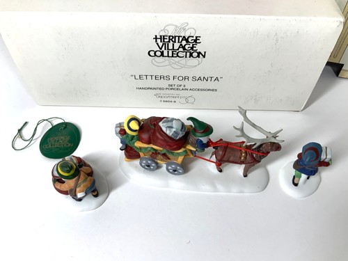 Department 56 Heritage Village North Pole Series LETTERS FOR SANTA 3er Set Neu - Bild 7 von 11