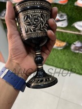 Schwarz Messing Kelch Kelch Floral Gothic Römer Wein Römer Trinkbecher