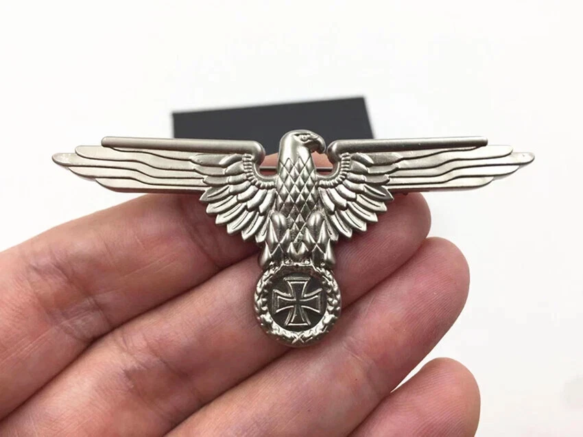 Colar SILVER EAGLE - Pingente de cruz de ferro imperial aquila - Envergadura de 2 1/4" - Imagem 2 de 4