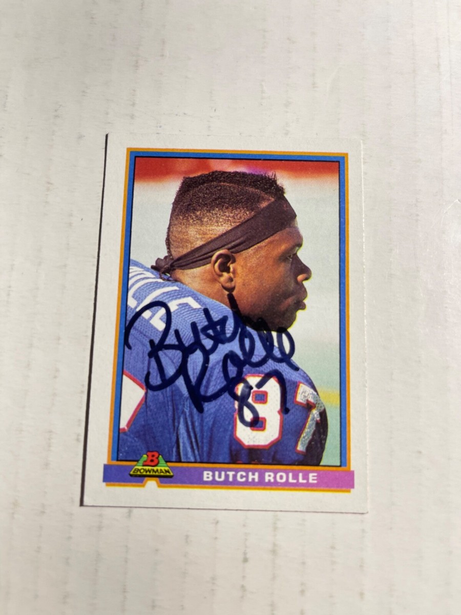 Buffalo Bills BUTCH ROLLE Signed Card | eBay