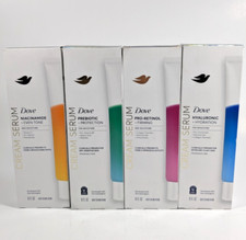 Dove Cream Serum 4 Pc Set - Hyaluronic, Retinol, Probiotic Niacinamide 8 oz Ea