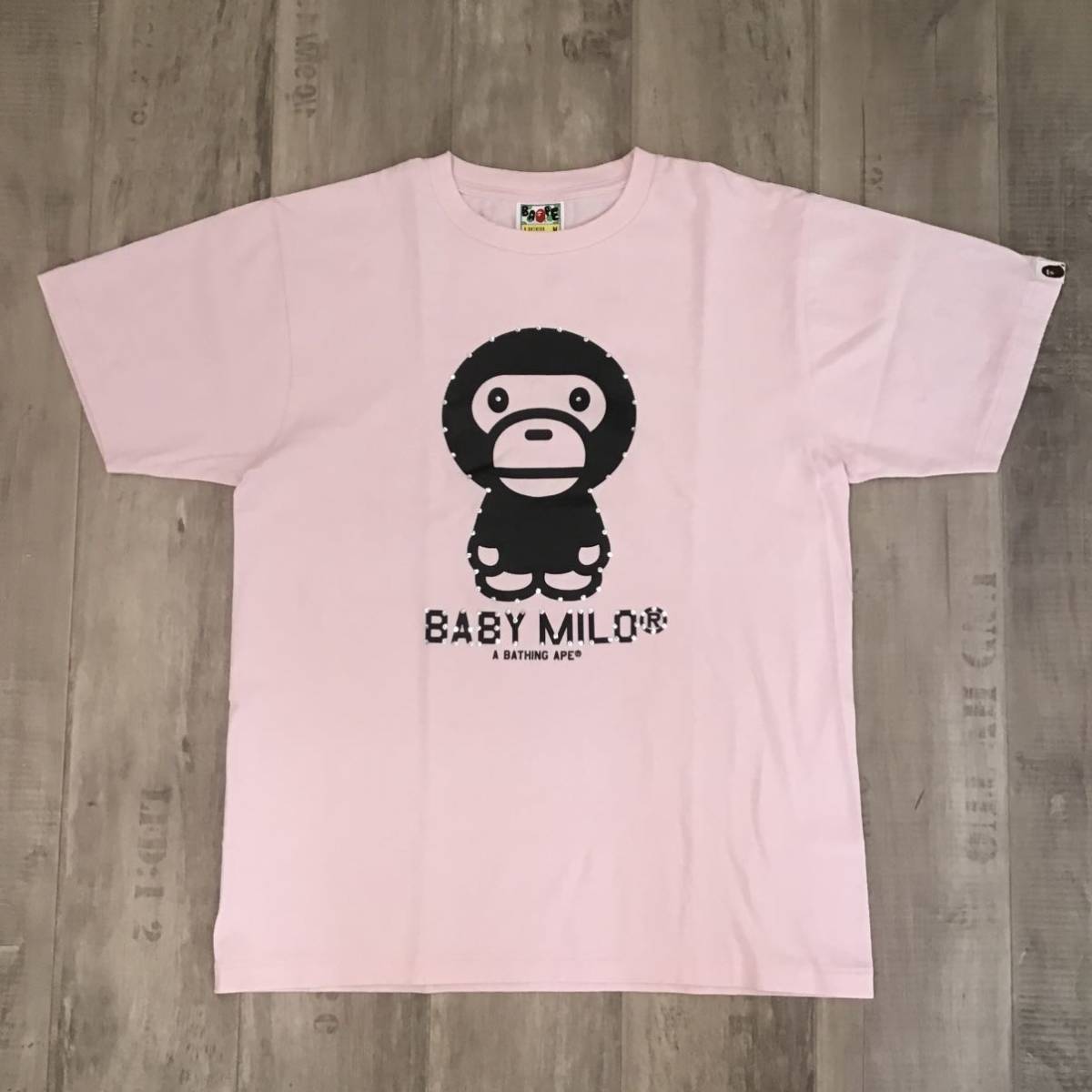BAPE Swarovski Milo T-shirt pink A Bathing Ape Size M | eBay