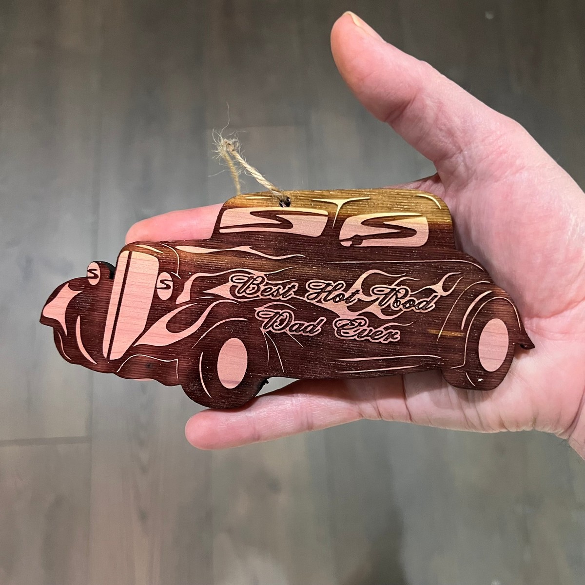 Best Hot Rod Dad Ever 34 Coupe - Cedar Ornament Best Hot Rod Dad Ever 34 Coupe - Cedar Ornament