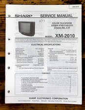 Sharp XM-2010 TV / Television Service Manual *Original*
