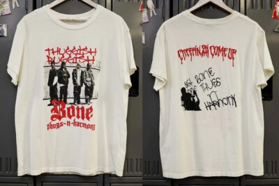 Bone Thugs-N-Harmony Band Music White T-Shirt Cotton All Size ZL477