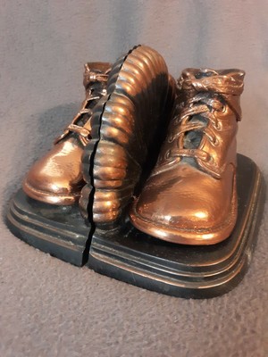 brass baby shoes