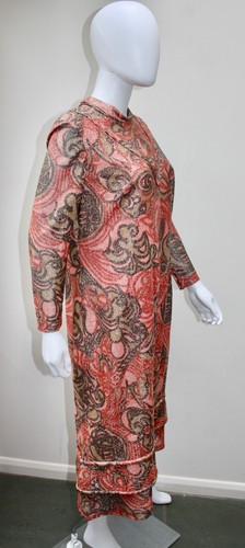 Vintage 1960s Fenwick French Salon Fabulous Lurex Cocktail Dress, Size 14 - Picture 11 of 18