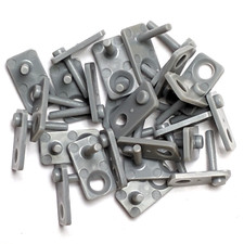 OS3 Lightning Rod Guide Pins. For Aurora ThunderJet and DASH Chassis. 25 Silver