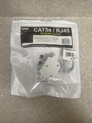 CAT5e/RJ45 Male to 2 Female Splitter Modular Splitter and ethernrt patch cord