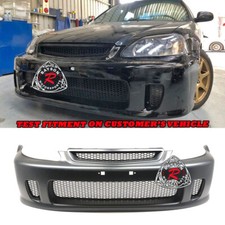 Fits 99-00 Honda Civic 234dr Bys-style Front Bumper Cover Pp