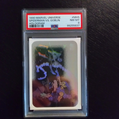 1990 Marvel Universe - Spider-Man vs Green Goblin #MH5 - PSA 8